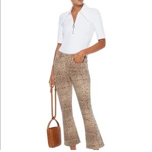 FRAME Le Crop Boot in snakeskin print - size 27